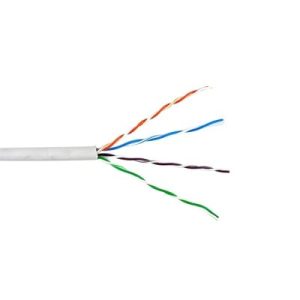bobina de cable de 305 metros utp cat6 riser / color blanco / ul, cmr, probado a 350 mhz / para aplicaciones de cctv, redes de datos, ip megapixel, control rs485