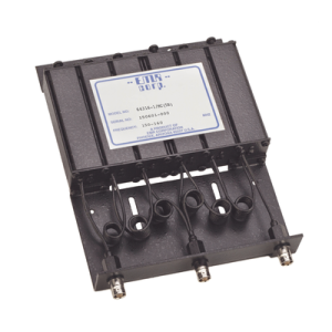 duplexer compacto de rechazo de banda, 150 160 mhz, 4.6 a 6 mhz sep. tx rx, 50 watt, bnc hembra.
