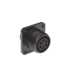 conector hembra circular de 6 terminales para uso rudo, amphenol