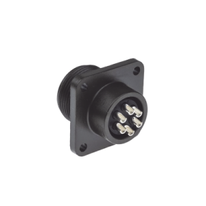 conector hembra circular de 6 terminales para uso rudo, amphenol
