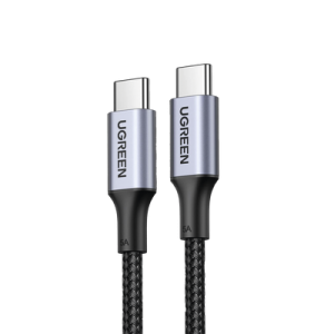 cable usb c a usb c | 2 metros | carga rápida de hasta 100w | transferencia de datos 480 mbps | pd3.0 | qc4.0/3.0/2.0 | fpc | afc | protección integrada| caja de aluminio | nylon trenzado | amplia compatibilidad | color negro.