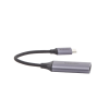 cable adaptador usb c a hdmi 4k@60hz / convertidor thunderbolt 3 / caja de aluminio / hdmi v2.0 / 3d / longitud del cable 10cm