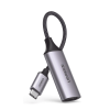 cable adaptador usb c a hdmi 4k@60hz / convertidor thunderbolt 3 / caja de aluminio / hdmi v2.0 / 3d / longitud del cable 10cm