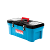 caja de herramientas de 24" con doble cerradura de metal (60 x 25 x 30 cm)