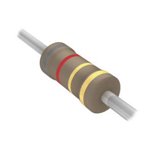 resistencia axial de película de carbón de 8.2 ohm, 1/4 watt, 5%