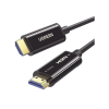 cable hdmi de 10 metros por fibra Óptica 8k@60hz / fibra de 4 núcleos + cobre estañado de 7 núcleos / compatible con hdmi 2.1 / alta velocidad 18 gbps / 3d / hdr / caja de aleacion zinc / premium