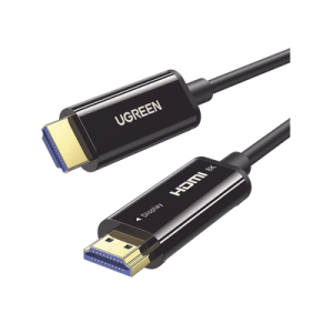 cable hdmi de 30 metros por fibra Óptica 8k@60hz / fibra de 4 núcleos + cobre estañado de 7 núcleos / compatible con hdmi 2.1 / alta velocidad 18 gbps / 3d / hdr / caja de aleacion zinc / premium