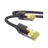 cable ethernet cat7 classâ… f/ftp redondo con malla de nylon 1 metro