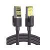 cable ethernet cat7 classâ… f/ftp redondo con malla de nylon 1 metro