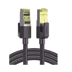 cable ethernet cat7 classâ… f/ftp redondo con malla de nylon 1 metro