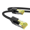 cable ethernet cat7 classâ… f/ftp redondo con malla de nylon 2 metros