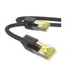 cable ethernet cat7 classâ… f/ftp redondo con malla de nylon 3 metros