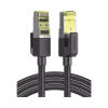 cable ethernet cat7 classâ… f/ftp redondo con malla de nylon 3 metros
