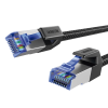 cable ethernet cat8 classâ… f/ftp redondo con malla de nylon 1 metro