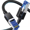 cable ethernet cat8 classâ… f/ftp redondo con malla de nylon 2 metros