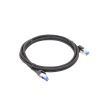 cable ethernet cat8 classâ… f/ftp redondo con malla de nylon 2 metros