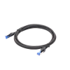 cable ethernet cat8 classâ… f/ftp redondo con malla de nylon 2 metros