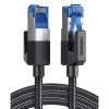 cable ethernet cat8 classâ… f/ftp redondo con malla de nylon 2 metros