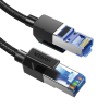 cable ethernet cat8 classâ… f/ftp redondo con malla de nylon 5 metros