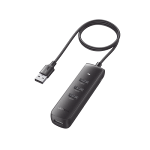 hub usb a multipuertos / 4 puertos usb 3.0 (5gbps) / cable de 1 metro / indicador led / ideal para transferencia de datos / entrada tipo c para alimentar equipos de mayor consumo como discos duros / color negro / 4 en 1.