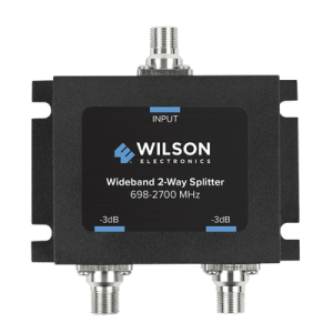 divisor de potencia coaxial 2 vías / 698 2700 mhz / 75 ohm / pérdida por división 3 db / aislamiento ≥20 db / conector f hembra / diseño microstrip