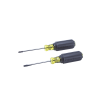 juego de 8 desarmadores con mango cushion grip™: 2 de punta plana de 1/4'' (6.4 mm) y 5/16'' (7.9 mm); 2 de punta cabinet de 5/16'' (7.9 mm) y 3/16'' (4.8 mm); tres de punta phillips n.º 1, n.º 2 y n