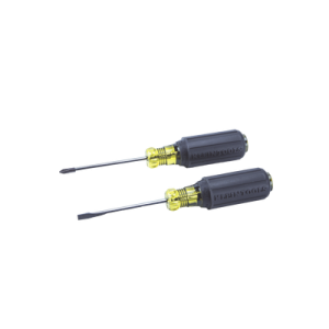 juego de 8 desarmadores con mango cushion grip™: 2 de punta plana de 1/4'' (6.4 mm) y 5/16'' (7.9 mm); 2 de punta cabinet de 5/16'' (7.9 mm) y 3/16'' (4.8 mm); tres de punta phillips n.º 1, n.º 2 y n