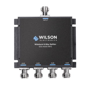 divisor de potencia de 4 salidas, 50 ohm, 600 4000mhz con conectores n hembra.