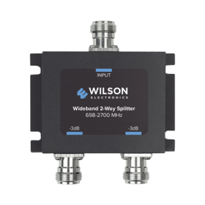divisor de potencia (splitter) de dos vías para 700 2700 mhz.