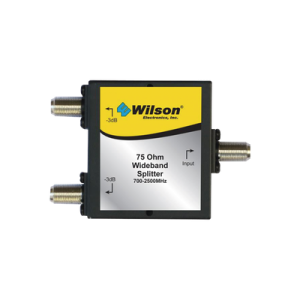 divisor de potencia (splitter) en 75 ohm, de dos vías para 700 2700 mhz.
