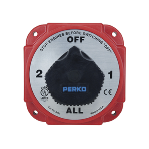 switch selector de batería y alternador de servicio pesado, para sistemas eléctricos marinos