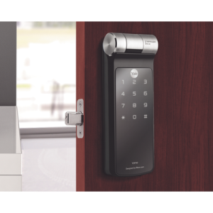 cerradura ydf40 de huella y pin con apertura a través de smartphone!