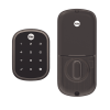 cerradura assure yrd256/ color bronce/ teclado /apertura por smartphone opcional/para puertas izq o derecha de 35 a 57 mm de espesor