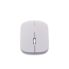 mouse inalámbrico 2.4 ghz | ultra delgado y silencioso | dpi 1000/1600/2000/4000 (ajustable) | alcance 10m | scroll de aluminio | adaptable a diferentes superficies | diseño suave al tacto | contiene receptor usb | color gris.