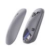 mouse inalámbrico 2.4 ghz | ultra delgado y silencioso | dpi 1000/1600/2000/4000 (ajustable) | alcance 10m | scroll de aluminio | adaptable a diferentes superficies | diseño suave al tacto | contiene receptor usb | color gris.