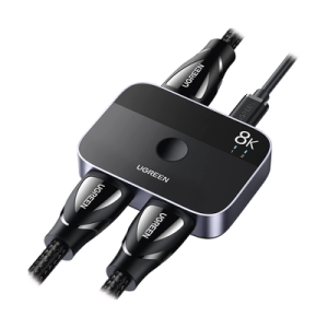 conmutador hdmi 2.1 8k @60hz | hdmi splitter 2 entradas a 1 salida | soporta 4k @120hz 1080p @240hz 3d | hdr dolby | alta velocidad 48gbps | formatos de audio lpcm/dts/dsd, 2,0/2,1/5,1/7,1 canales.