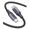 cable usb c a usb c | 2 metros | potencia de carga 240w | 48v/5a | pd3.1 /3.0 | 480 mbps | chip e market | carcasa de aluminio | nylon trenzado.