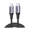 cable usb c a usb c | 2 metros | potencia de carga 240w | 48v/5a | pd3.1 /3.0 | 480 mbps | chip e market | carcasa de aluminio | nylon trenzado.