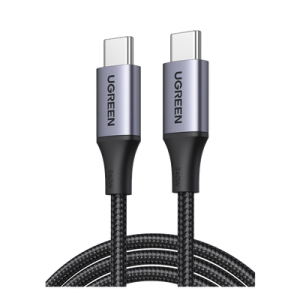 cable usb c a usb c | 2 metros | potencia de carga 240w | 48v/5a | pd3.1 /3.0 | 480 mbps | chip e market | carcasa de aluminio | nylon trenzado.