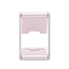 soporte para teléfono celular de aluminio / angulo ajustable / amplia compatibilidad con dispositivos de 4.7'' a 7.9'' / antideslizante / antiarañazos / plegable / color rosa