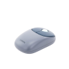 mouse inalámbrico fun | recargable| 2.4g & bluetooth | 4 niveles de dpi | silencioso | ergonómico | 5 botones | compatible con windows, macos 10.5, android ios linux y chrome os | color azul.