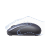 mouse inalámbrico 2.4g 800/1200/1600/2400 dpi | función de 3 botones | alcance 10m | silencioso | ergonómico | anti caída y anti interferencias | batería alcalina aa incluida | midnight blue.