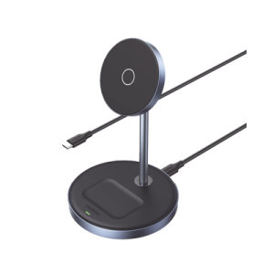 soporte de carga inalámbrica | 3 en 1 | compatible con magsafe | perfecto para iphone y airpods | carga rápida adaptativa /simultanea | múltiples protecciones | luz indicadora led | aleación de aluminio | incluye cable