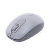 mouse inalámbrico 2.4g 800/1200/1600/2400 dpi | función de 3 botones | alcance 10m | silencioso | ergonómico | anti caída y anti interferencias | batería alcalina aa incluida | color grey.