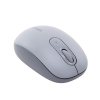mouse inalámbrico 2.4g 800/1200/1600/2400 dpi | función de 3 botones | alcance 10m | silencioso | ergonómico | anti caída y anti interferencias | batería alcalina aa incluida | color grey.