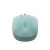 mouse inalámbrico 2.4g 800/1200/1600/2400 dpi | función de 3 botones | alcance 10m | silencioso | ergonómico | anti caída y anti interferencias | batería alcalina aa incluida | color green.