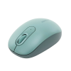 mouse inalámbrico 2.4g 800/1200/1600/2400 dpi | función de 3 botones | alcance 10m | silencioso | ergonómico | anti caída y anti interferencias | batería alcalina aa incluida | color green.