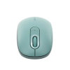 mouse inalámbrico 2.4g 800/1200/1600/2400 dpi | función de 3 botones | alcance 10m | silencioso | ergonómico | anti caída y anti interferencias | batería alcalina aa incluida | color green.