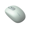 mouse inalámbrico 2.4g 800/1200/1600/2400 dpi | función de 3 botones | alcance 10m | silencioso | ergonómico | anti caída y anti interferencias | batería alcalina aa incluida | color green.