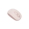 mouse inalámbrico 2.4g 800/1200/1600/2400 dpi | función de 3 botones | alcance 10m | silencioso | ergonómico | anti caída y anti interferencias | batería alcalina aa incluida | color dusty pink.